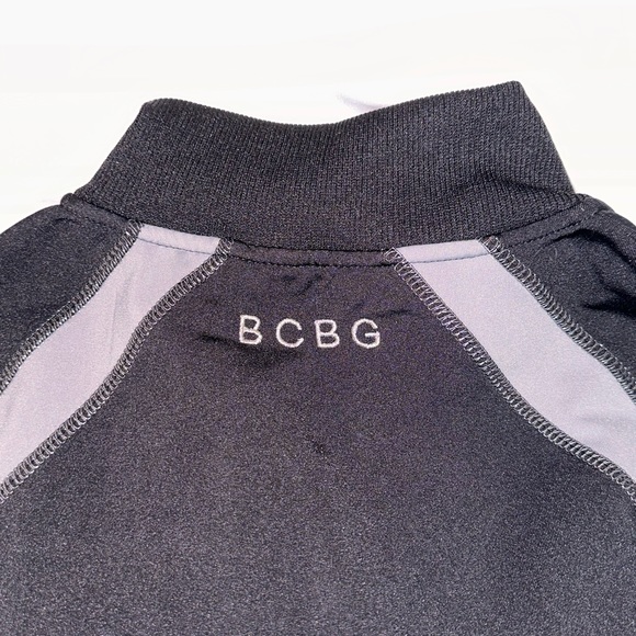 BCBGMaxAzria Black Gray Full Zip Track Jacket Size LARGE - Picture 5 of 5